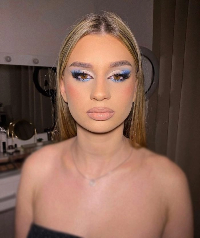 آرایش طبیعی آبی (Natural Blue Makeup Looks)